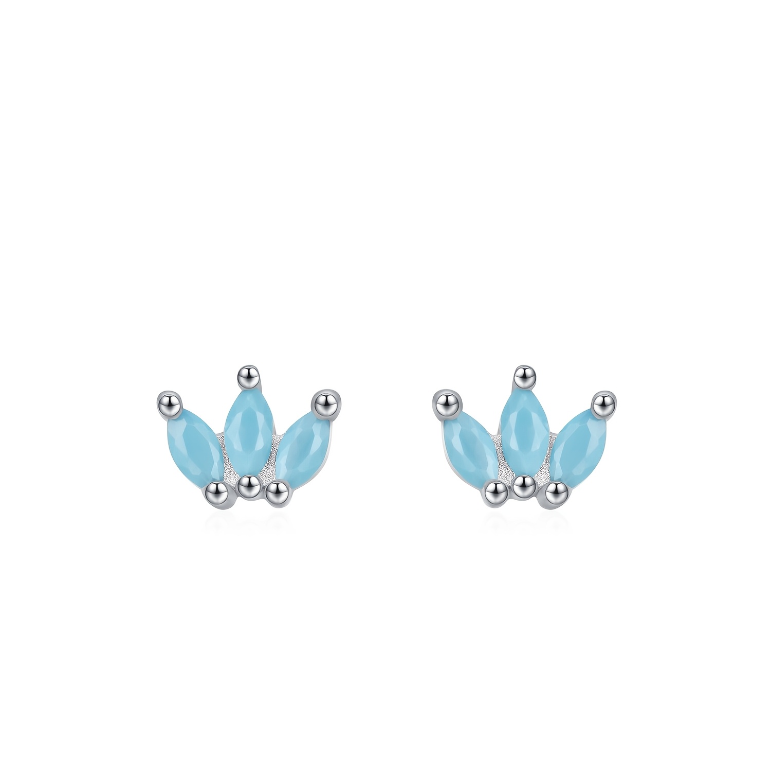 Women's 925 Sterling Silver Elegant Turquoise Earrings